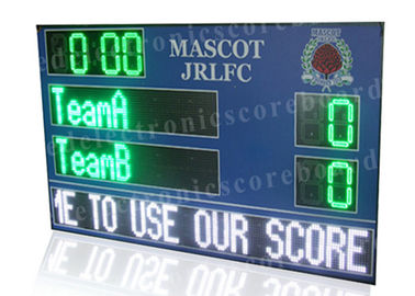 Multi - placa da contagem de Digitas dos esportes e placar eletrônico do futebol do diodo emissor de luz na cor verde