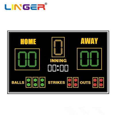 Tabela de pontuação de beisebol LED de alto nível de proteção com fácil instalação e fácil manutenção