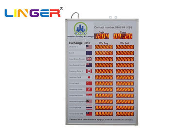Atrasa-se a placa de exposição estrangeira da taxa de câmbio/sinal de moeda conduzido da troca