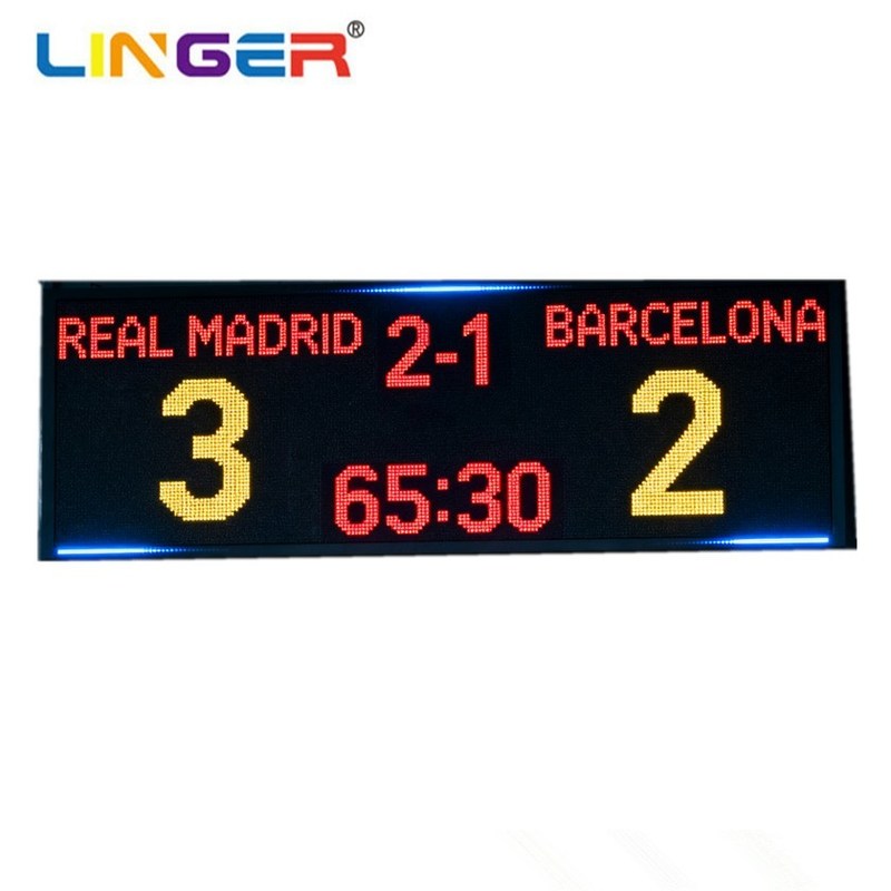 Placar Eletrônico de Futebol Grande para Exterior com Nome do Time